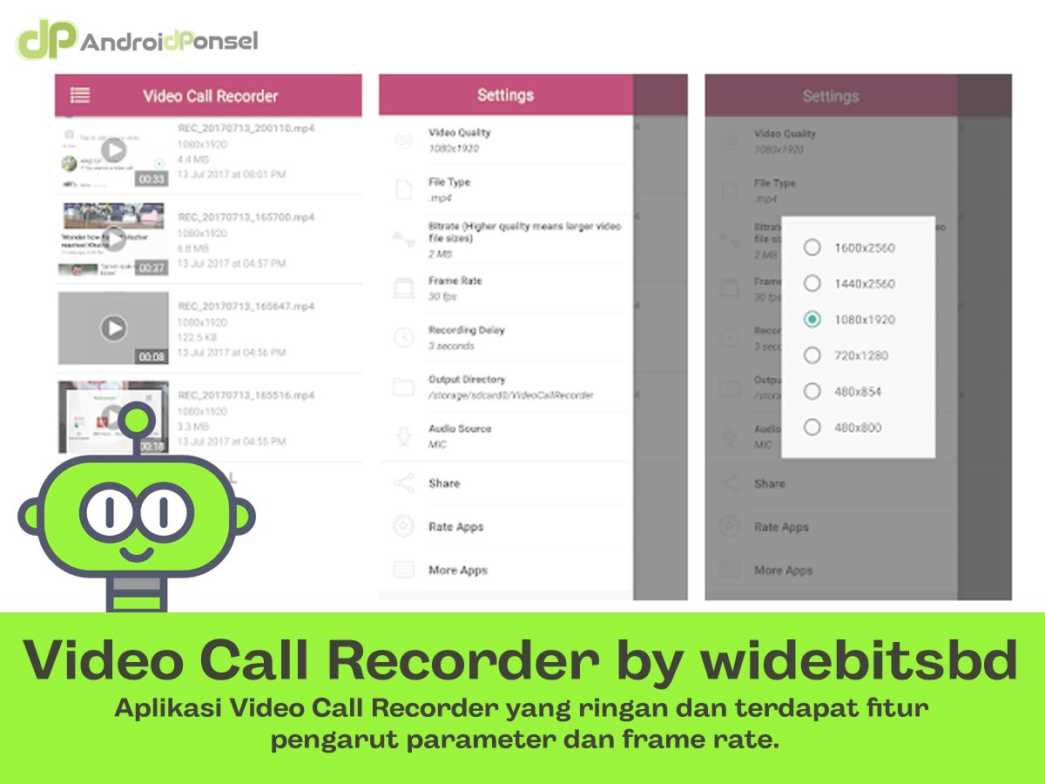 10 Aplikasi Terbaik untuk Merekam video Call di Android (Update 2019)