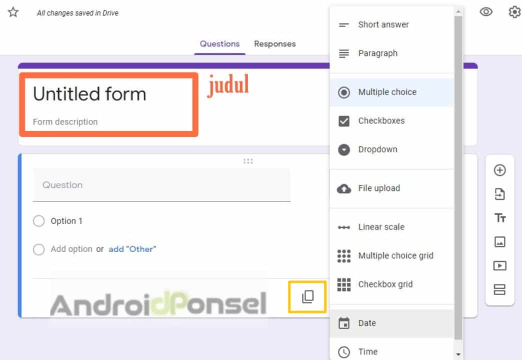 cara bikin google form