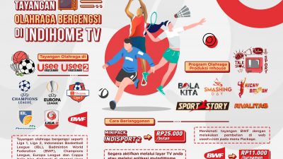 Telkom Kembali Hadirkan Tayangan Olahraga Bergengsi melalui Channel Usee Sports di IndiHome TV