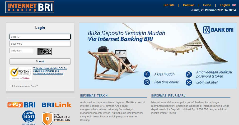 internet banking bri rentan terblokir