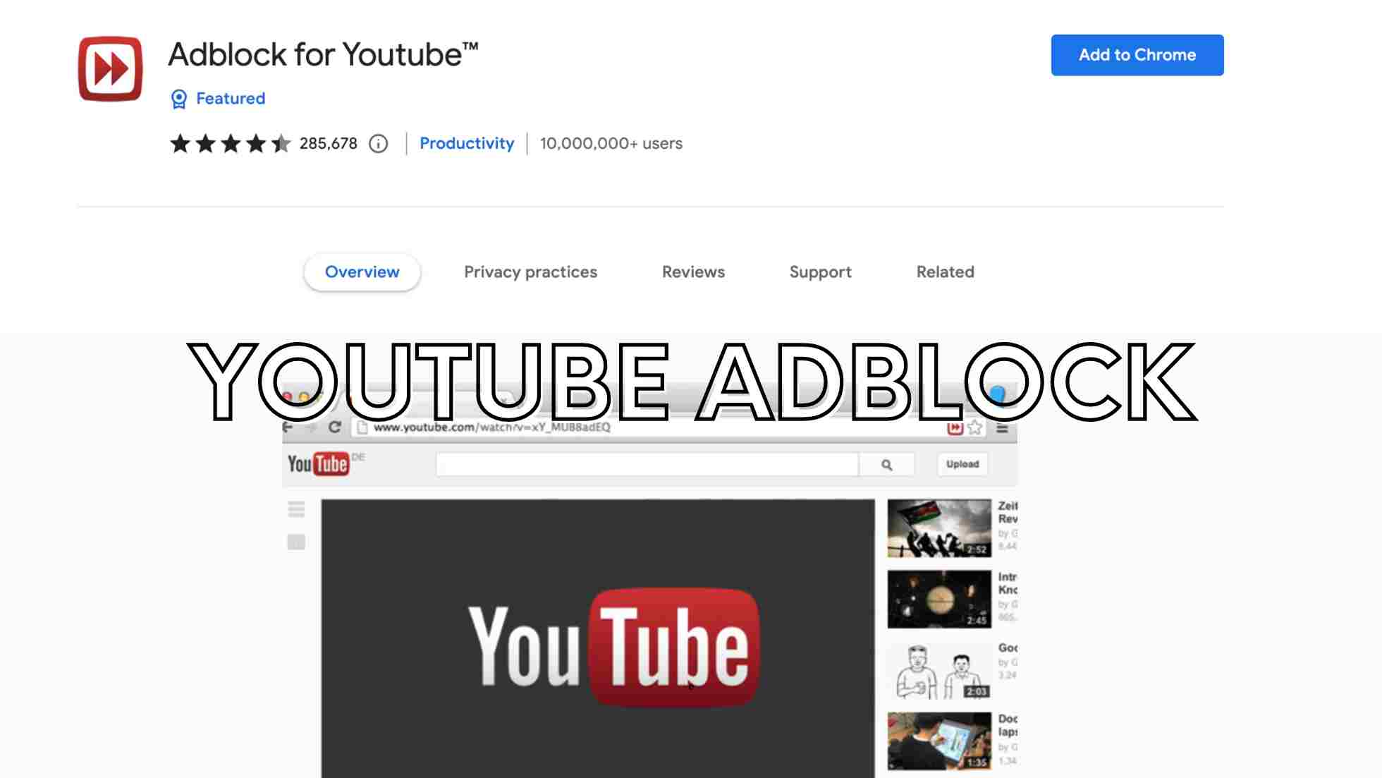 youtube adblock