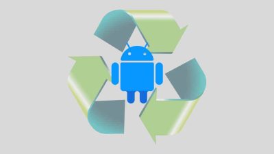 mengosongkan sampah di android