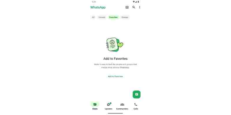 fitur filter obrolan favorit Whatsapp