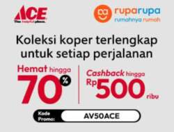 Kupon Diskon Koper Terlengkap untuk Setiap Perjalanan: Cashback hingga Rp500 Ribu + Ekstra Potongan Rp50rb!