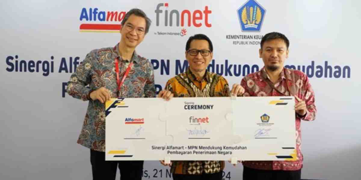 Finnet dan Alfamart Kolaborasi untuk Digitalisasi Pembayaran Penerimaan Negara