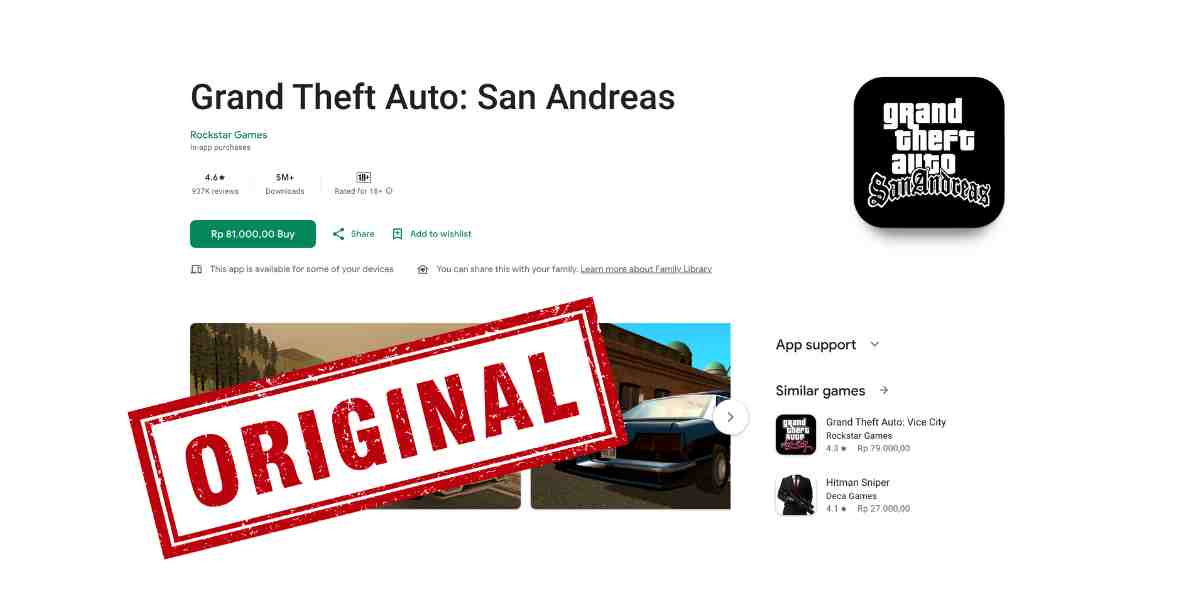 GTA San Andreas Mod APK Modhelo terbaru